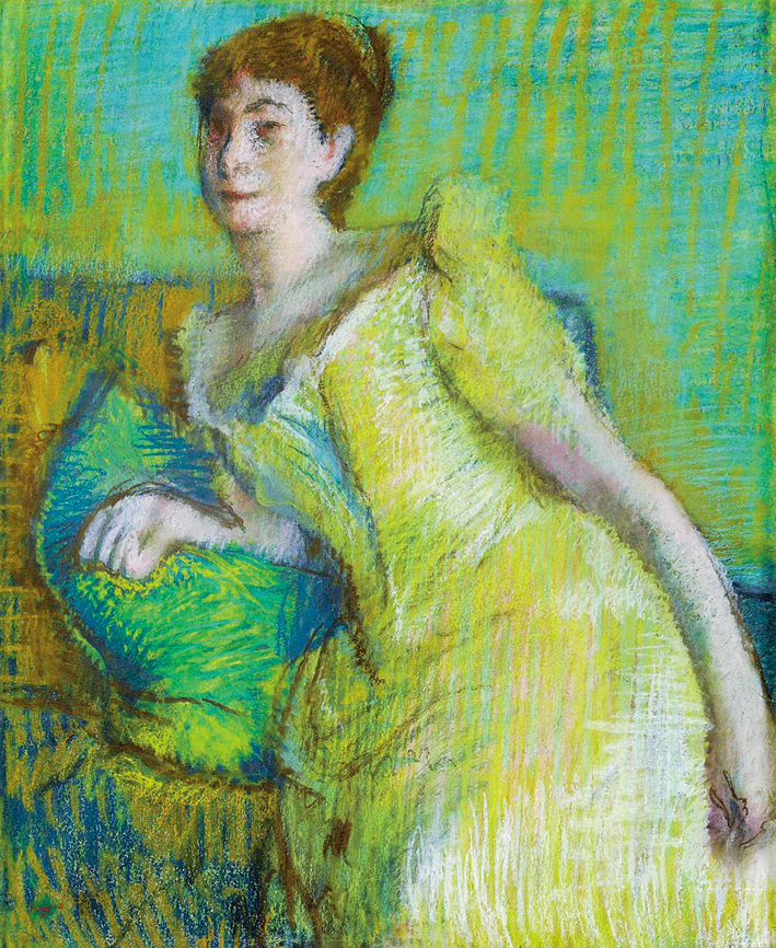  埃德加·德加 Edgar Degas—— 穿黄裙的女子